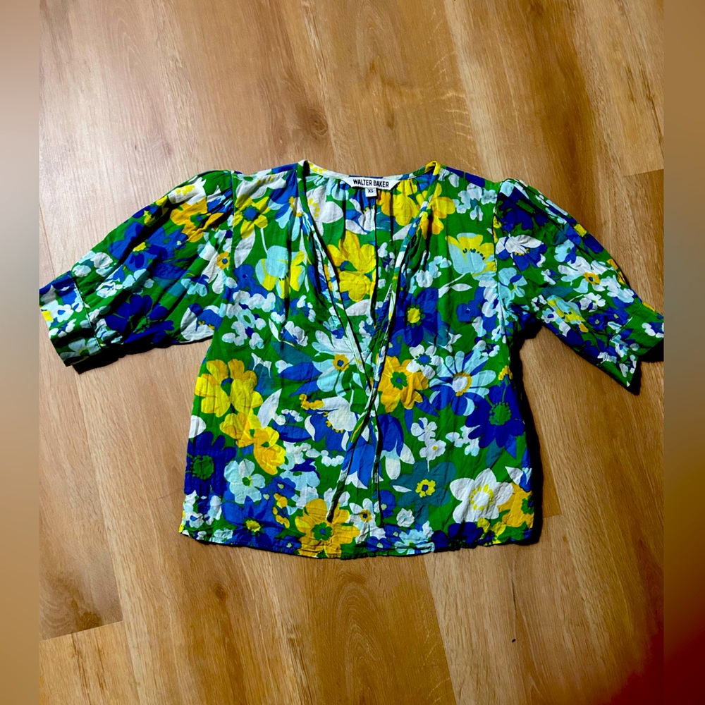 Walter Baker floral top XS